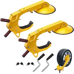 2 Pack Heavy Duty Anti Theft Trailer <b>Wheel</b> <b>Locks</b> RV Trailers Cars Trucks Steering <b>Wheel</b> <b>Lock</b> <b>Clamp</b> - Product Image 1
