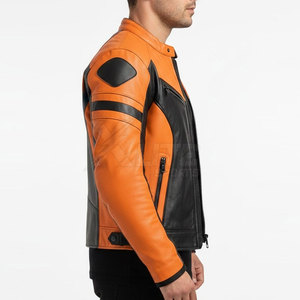 Chaqueta de Motocicleta de Cuero Genuino Premium para Hombre, Impermeable, Resistente al Viento, Transpirable, Cómoda, Segura, XLITE - Product Image 5