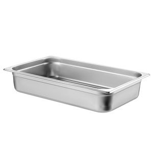 Set di 4 Vaschette per Buffet Professionali da 4 Pollici di Profondità, in Acciaio Inox Spesso 0,8mm con Coperchio Anti-Accoppiamento per Hotel e Ristoranti - Product Image 6