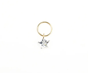 Breloques étoiles de laboratoire pour bracelets et colliers, breloques en or et diamant, pendentifs en diamant de laboratoire - Product Image 1