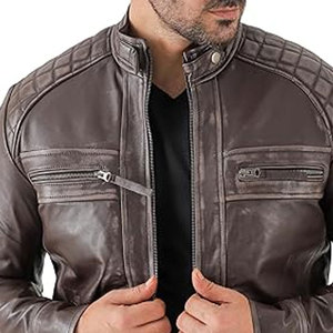 Vestes en cuir pour hommes sur mesure de qualité supérieure, fabriquées au Pakistan, très populaires - Product Image 6