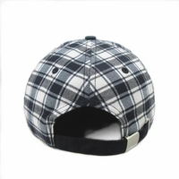 Gorra de Béisbol Unisex de 6 Paneles, Deportiva, Casual, con Hebilla Dorada de Cobre, Ajustable, de Algodón, para Adultos, Negra y Blanca
