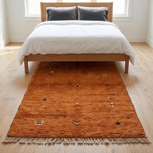Alfombra de Lana Hecha a Mano de Primera Calidad con Diseño Floral Clásico y Flecos para Sala de Estar, Dormitorio, Decoración del Hogar - Product Image 5
