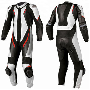 Combinaison de moto unisexe pour adultes, protection CE niveau 2, en cuir de vachette imprimé, haute qualité, 1400g, manches longues, entièrement couvrante - Product Image 1
