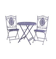 Ensemble de meubles d'extérieur en fer écologiques modernes et luxueux pour jardin, patio, pelouse avec artisanat métallique décoratif artistique
