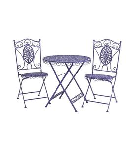 Juego de Muebles de Exterior de Hierro Vintage de Lujo para Jardín, Patio o Césped con Artesanía Metálica Decorativa Artística - Product Image 1