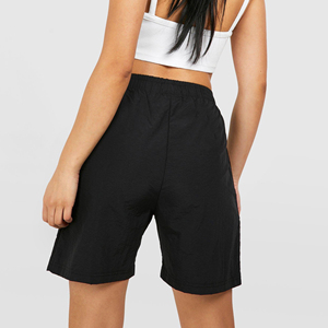 New Wholesale Summer Casual Wear Ladies Shorts Custom Silk Screen Printed Logo 100% Cotton Solid Color Breathable High Button - Product Image 6