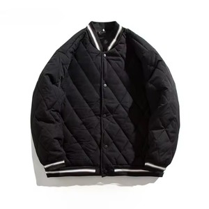 Chaqueta bomber acolchada de invierno para hombre, con cierre, a prueba de viento, estilo universitario, informal, para uso al aire libre - Product Image 2