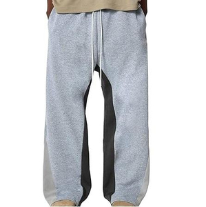 Jogger Wholesale OEM High Waist Casual Baggy <b>Trouser</b> Stacked Flares Drawstring Wide Leg Sweatpants Joggers regular use athletic - Product Image 6
