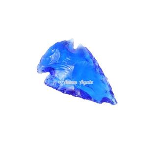 Vente en gros de pointes de flèche en verre marron pour bijoux tribaux décoratifs à usage spirituel et coffrets cadeaux pointes de flèche pour outils énergétiques de guérison - Product Image 5