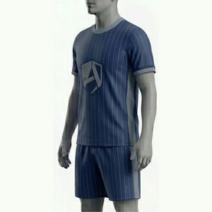 Ensemble de maillot de football personnalisé pour hommes, impression sublimée, col rond, manches courtes, polyester respirant, kit de football toutes saisons - Product Image 3