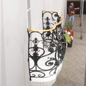 Balustrades de balcon en fer forgé de qualité supérieure : découvrez la durabilité ultime et durable qui s'adapte parfaitement à l'élégance moderne des maisons. - Product Image 4