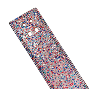 Ceinture de musculation en cuir pailleté multicolore avec boucle à levier noire pour le soutien lombaire en salle de sport - Product Image 6