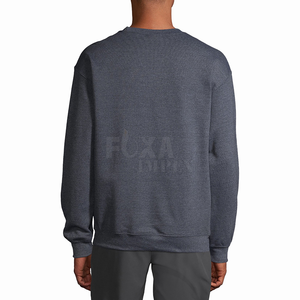 Échantillon gratuit de sweatshirt ras du cou à manches longues pullover doublé polaire chaud d'hiver pour hommes, élégant, décontracté et confortable, à vendre - Product Image 5