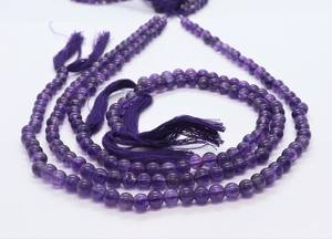 ลูกปัดอะมีทิสต์ทรงกลมเรียบขนาด 4.5-5.5 มม. ลูกปัดอัญมณีอะมีทิสต์ทรงกลม 13 นิ้ว ร้อยเป็นเส้น ลูกปัดอะมีทิสต์สีม่วงธรรมชาติ - Product Image 4