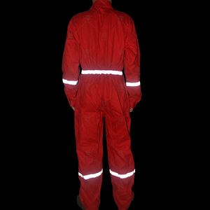Factory Custom FR <b>Fire</b> Resistant Cotton Coveralls Reflective Tape High Visibility Safety Workwear Industrial Protective Uniform - Product Image 5