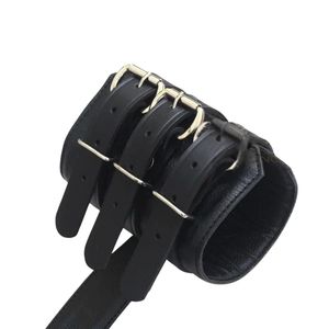 <b>Leather</b> Ankle <b>Cuffs</b> Pair with Strong Buckles and Comfortable Padding - Product Image 5