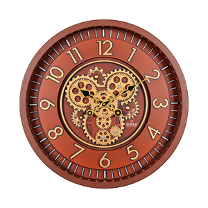 Nuevo reloj de pared giratorio/con dígitos en movimiento, con engranajes reales, para oficina, con números grandes, para decoración de sala de estar. - Product Image 1