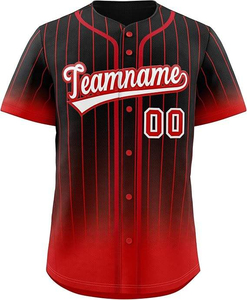 Customizable <b>Baseball</b> Jersey Mens Short Sleeve Striped Teal Breathable Polyester Uniform Teamname Front Print Sublimated - Product Image 2
