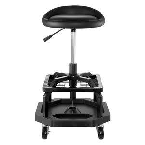 Pneumatic 300 Lbs Capacity Rolling Shop <b>Stool</b> 360 Degrees <b>Adjustable</b> <b>Height</b> Industrial Chair Garage Work Creeper Seat 360 - Product Image 1