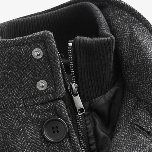 Abrigo de Lana Largo Premium para Hombre, Abrigo de Invierno de Lujo, Grueso y Cálido, Prenda Exterior de Corte Entallado 2026 en Venta - Product Image 5