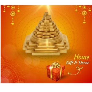 Símbolo Sagrado Decorativo Original de Metal Maha Meru Shree Yantra para el Hogar, Oficina o Templo, Decoración Interior Tradicional para la Prosperidad - Product Image 3