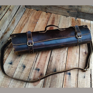 High quality leather <b>tool</b> <b>roll</b> organizer bags wholesale custom logo OEM supplier premium portable storage worldwide for sale - Product Image 6