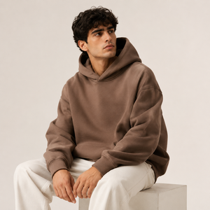Sudadera con Capucha Personalizada con Bordado para Hombre, Estilo Oversize, Estampado Puff, Algodón Grueso, Unisex, Sudadera con Capucha Lisa para Streetwear - Product Image 2