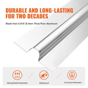 Piastre di Trasferimento Calore PEX da 2 Piedi per Sistemi HVAC Domestici, in Alluminio Durevole, Facili da Tagliare, per Installazione Radiante con Tubi PEX da 3/4 Pollici per Riscaldamento a Pavimento - Product Image 5