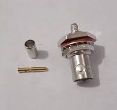 ขั้วต่อโคแอกเชียล RF แบบตัวผู้ ชนิดโลหะแบบ Bayonet Coupler พร้อมเกลียวสำหรับประกอบสายเคเบิล - Product Image 4
