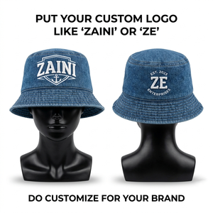 ZAINI ZI-015 Chapeau Bob Unisexe en Toile de Coton Premium 280 GSM avec Logo Brodé 3D Personnalisé et Écusson Tissé, Robuste, Multi-Panneaux, Été - Product Image 3
