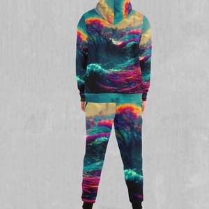 Conjunto Deportivo Unisex con Capucha, Sublimado, Manga Larga, Estampado, Corte Regular, Transpirable, 100% Poliéster, para Primavera - Product Image 3