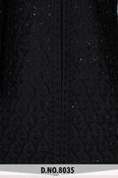 Sherwani formel pour homme Midnight Noir à sequins, style indo-occidental, pour les célébrations nocturnes et les grands événements de réception, avec une texture luxueuse.