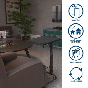 Tavolo Pieghevole Regolabile per Banchetti ed Eventi, Uso Interno/Esterno, Nero - Product Image 5