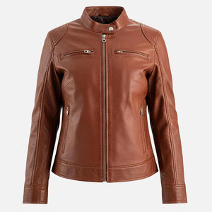 Chaquetas de Motocicleta de Piel de Oveja Cortas de Lujo para Mujer, Cómodas y Elegantes, Tallas Grandes en Venta - Product Image 6