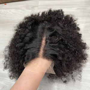 Perruque frontale à fermeture en dentelle HD, cheveux naturels vierges bouclés birmans, extensions de cheveux humains vietnamiens alignés sur les cuticules, vente en gros - Product Image 2