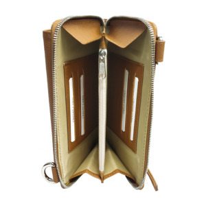 Faraday Anti-Hacking Signal Block Leather Crossbody Sling Bag Lady's Portable RFID Fashionable Mobile Holder Case Purses <b>Wallets</b> - Product Image 4