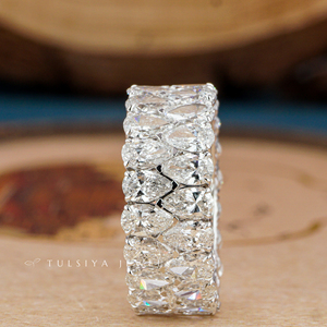 Bague élégante en or 14 carats avec diamant de laboratoire pour femme, bijoux fins, bague de fiançailles avec diamant synthétique, cadeau minimaliste pour un anniversaire - Product Image 3