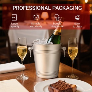 ถังน้ำแข็งโลหะแบบขายส่ง ปรับแต่งโลโก้ได้ เหมาะสำหรับใช้เป็นของขวัญส่งเสริมการขายและของขวัญองค์กร - Product Image 6