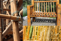 Meilleure vente poteau en bambou 100% bambou naturel pour la décoration, les projets de bricolage et l'agriculture-LOTUS BLEU du Vietnam