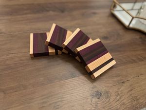 Premium Hardwood <b>Drink</b> <b>Coasters</b> - Product Image 2