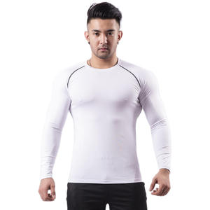 CIYING men long sleeve <b>compression</b> <b>shirt</b> grey <b>black</b> raglan athletic wear quick dry sports top gym fitness training workout - Product Image 1