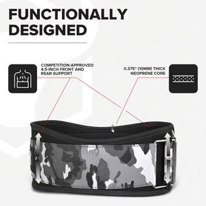 Cinturón de Neopreno de Alta Resistencia |   Logotipo Personalizado para Equipo de Levantamiento de Pesas con Cierre Antideslizante |   Entrenamiento Profesional en Gimnasio - Product Image 2