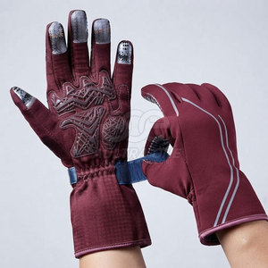 Gants de karting pour compétition hivernale, avec manchette longue, imperméables, en tissu extensible léger pour une meilleure adhérence et une maniabilité fluide - Product Image 6