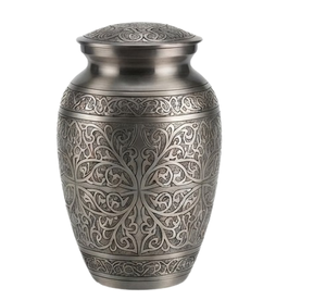 Urnes funéraires commémoratives les plus vendues, design gravé, style moderne, urnes funéraires en métal pour cendres humaines crémées, récipient de stockage des restes - Product Image 3