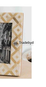Marco de Fotos con Incrustaciones de Hueso Hecho a Mano, Acabado Brillante de Primera Calidad, Elegante Marco Decorativo para Fotos de Tradebyd - Product Image 2