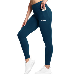 Leggings Deportivos para Mujer, Cintura Media, Sólidos, Transpirables, Ecológicos, Elásticos, con Logotipo Personalizado, Venta Directa de Fábrica - Product Image 5
