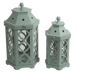 Venta al por Mayor de Faroles de Metal Portátiles Hechos a Mano, de Tamaño Mini, con Acabado Gris, para Bodas y Actividades al Aire Libre - Product Image 6