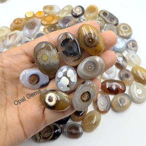 High Quality Natural Sulemani Eye Agate Cabochon Loose Stone For Jewelry Making Bulk Agate Cabochon Sulemani <b>Aqeeq</b> <b>Ring</b> Size - Product Image 3