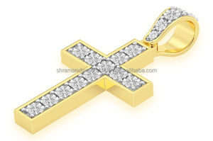 สร้อยคอจี้พระเยซูประดับเพชรโมอิสซาไนต์ชุบทองคำขาว 925 สไตล์ฮิปฮอปสุดเทรนดี้ สำหรับงานปาร์ตี้ - Product Image 4